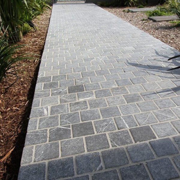 grey cobbles melbourne cobblestones driveway tiles