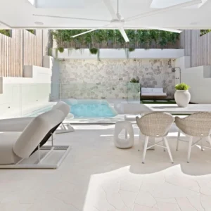 white crazy paving