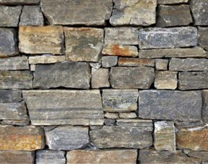 Black loose wall cladding, stone feature walls