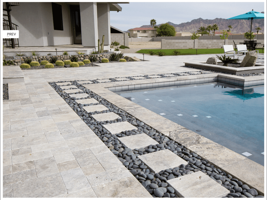 Travertine Stepping Stone Pavers