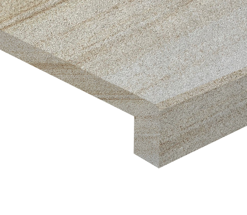 sandstone drop face pool coping