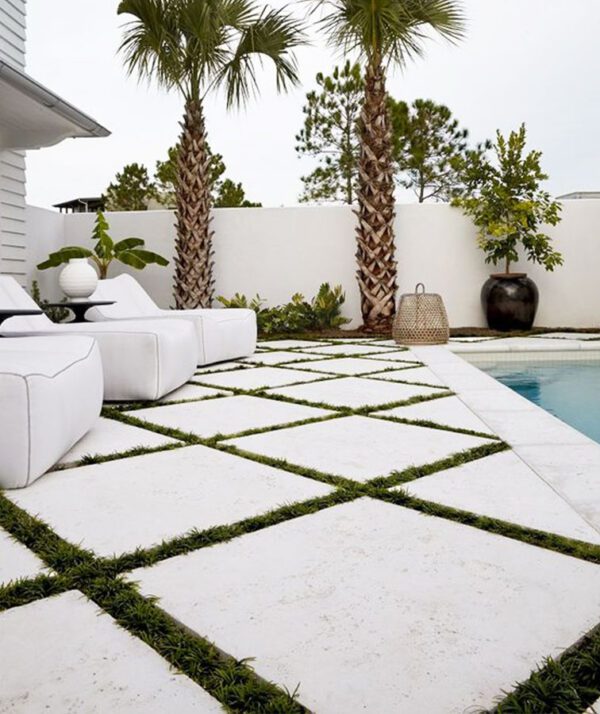White Pool Tiles & Stone Pavers in Melbourne, Sydney or Brisbane