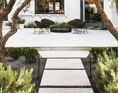 White stepping stone pavers melbourne