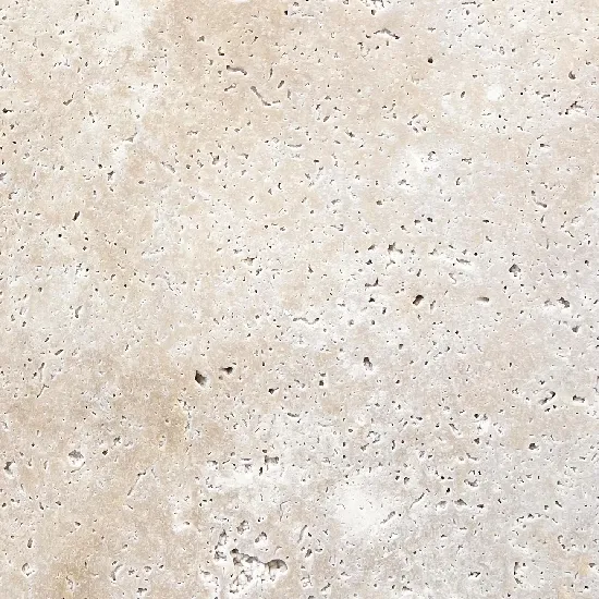 surface of premium ivory travertine tiles