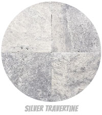 Silver Travertine Tiles & Pavers