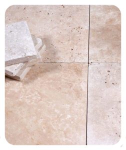 travertine tiles, pavers, pool coping and other tiles.