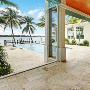 classic travertine tiles outodor