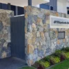 stone cladding wall feature