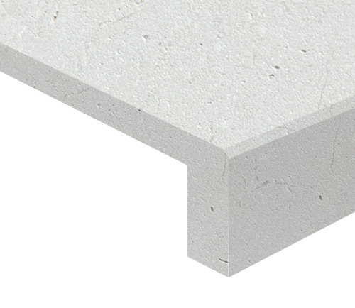 white limestone pool coping tiles