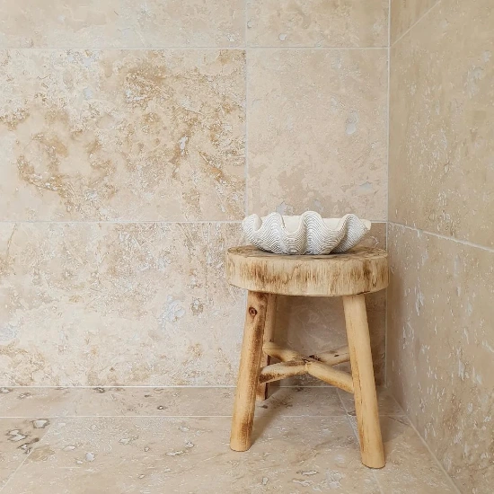 ivory travertine tiles