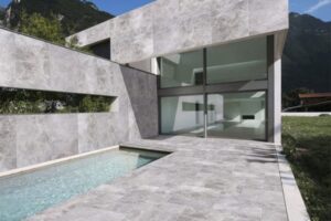 silver travertine tiles and pavers